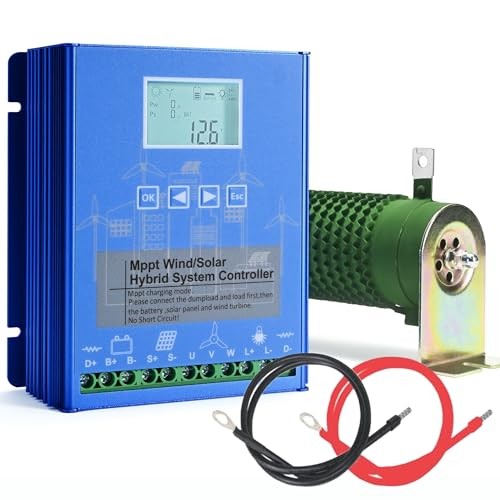 Wind Solar Hybrid Charge Controller, 1400W Wind and Solar Charge Controller,