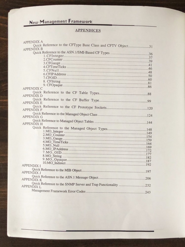 Cabletron Systems - Developers Guide To The Management Framework Manual (1992)