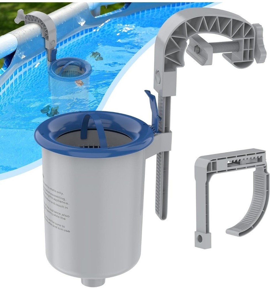 Above Ground Pool Surface Strainer Skimmer Height Adjustable Cleans Debris