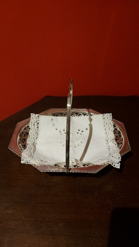 Vintage Silver Plated Footed Dish