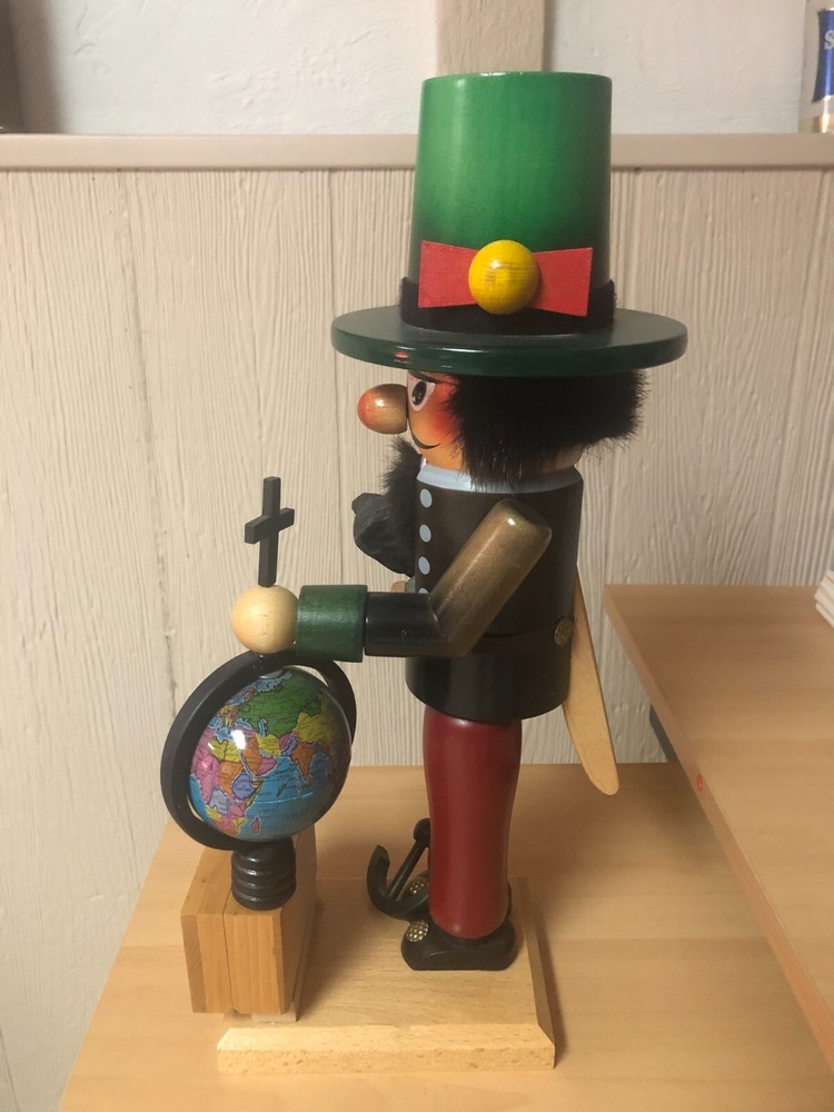 1992 Steinbach Volkskunst Germany Nutcracker 16" Christopher Columbus - Sharp!