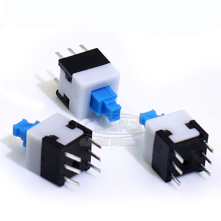 7x7mm / 8x8mm Micro Tactile Push Button Switch 6 Pin Latching Self lock On/Off