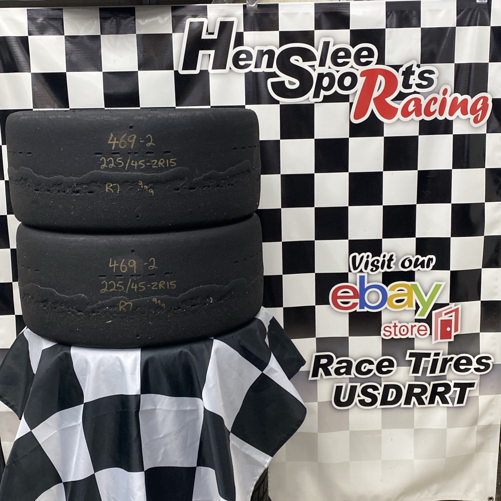 469-2 USDRRT HOOSIER DOT    Road Race Tires   225/45-ZR15  R7
