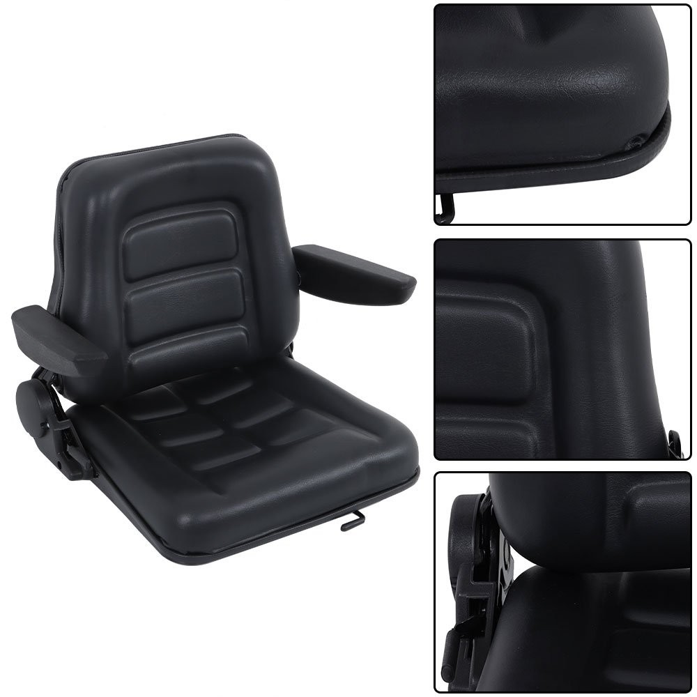 Fold Down with Adjustable Back and Slide & Armrest Seat For Universal Forklift