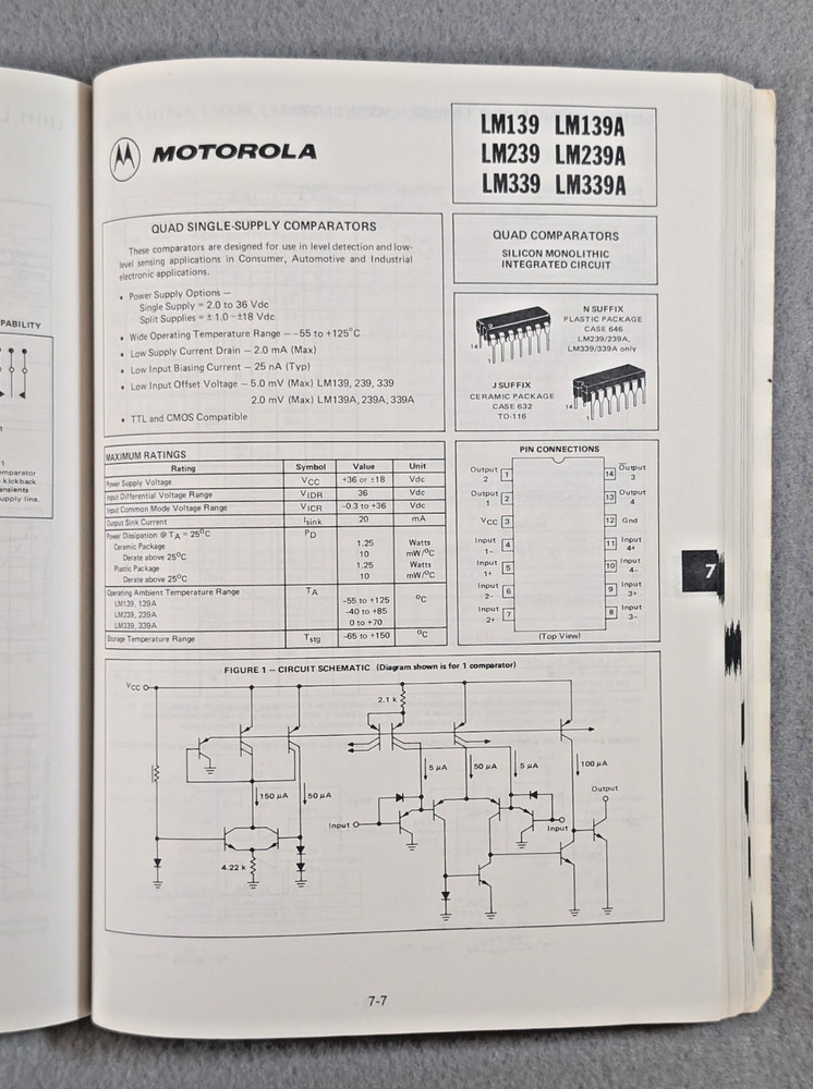 Motorola Linear Interface Integrated Circuits 1979