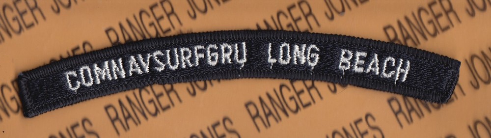 USN Navy COMNAVSURFGRU Commander Navy Surface Group Long Beach tab 5" patch m/e