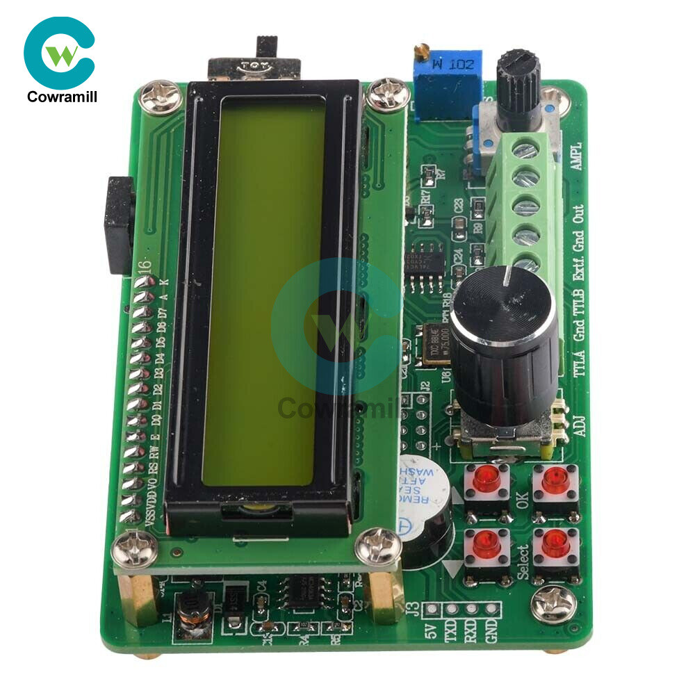 DDS Function 5MHz Signal Generator Module Sine/Triangle/Square Wave TTL Output.