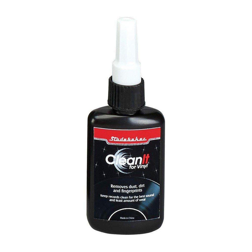 Studebaker Vinyl Record Cleaning System with Cleaning Solution and Soft Pads