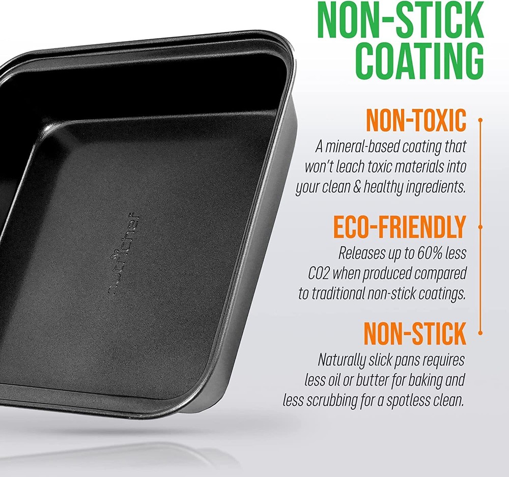Nutrichef BKNCBS10CAKEP Square Cake Pan