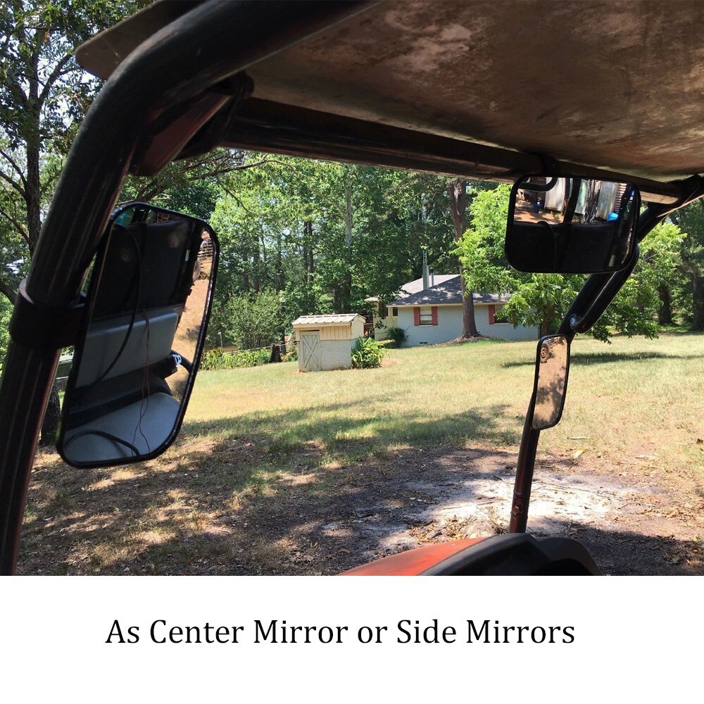 UTV Rear View Center Mirror for 1.5"-2" Polaris RZR Honda Talon Yamaha Kawasaki