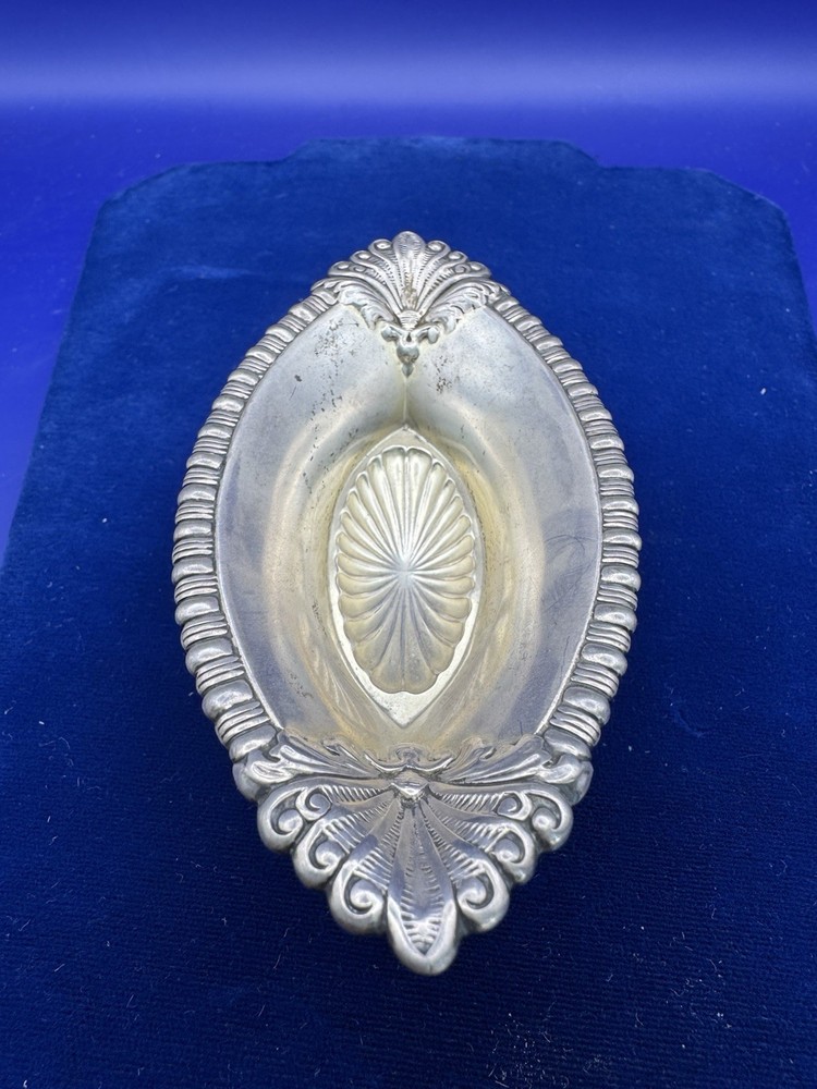 Watson Sterling Co Shell Footed Salt Cellars Pair c1900 115g Solid Silver