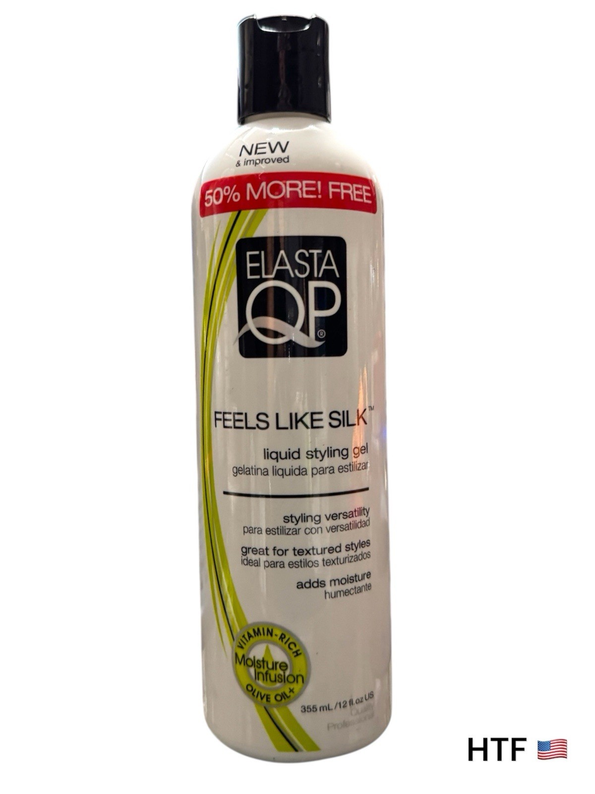 Elasta QP Elasta Care Feels Like Silk Liquid Styling Control Gel Jel New