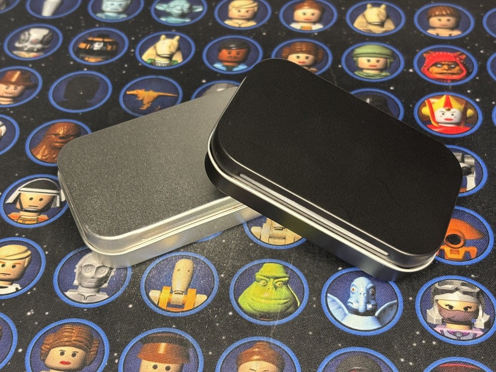 Lego Pocket Fig Case Black and Silver