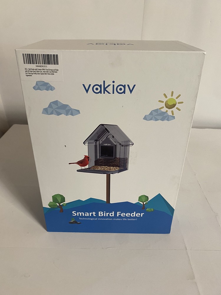 Bird Feeder Camera 100M Cloud Storage Reply 5W Solar Panel Outdoor Wireless Wild