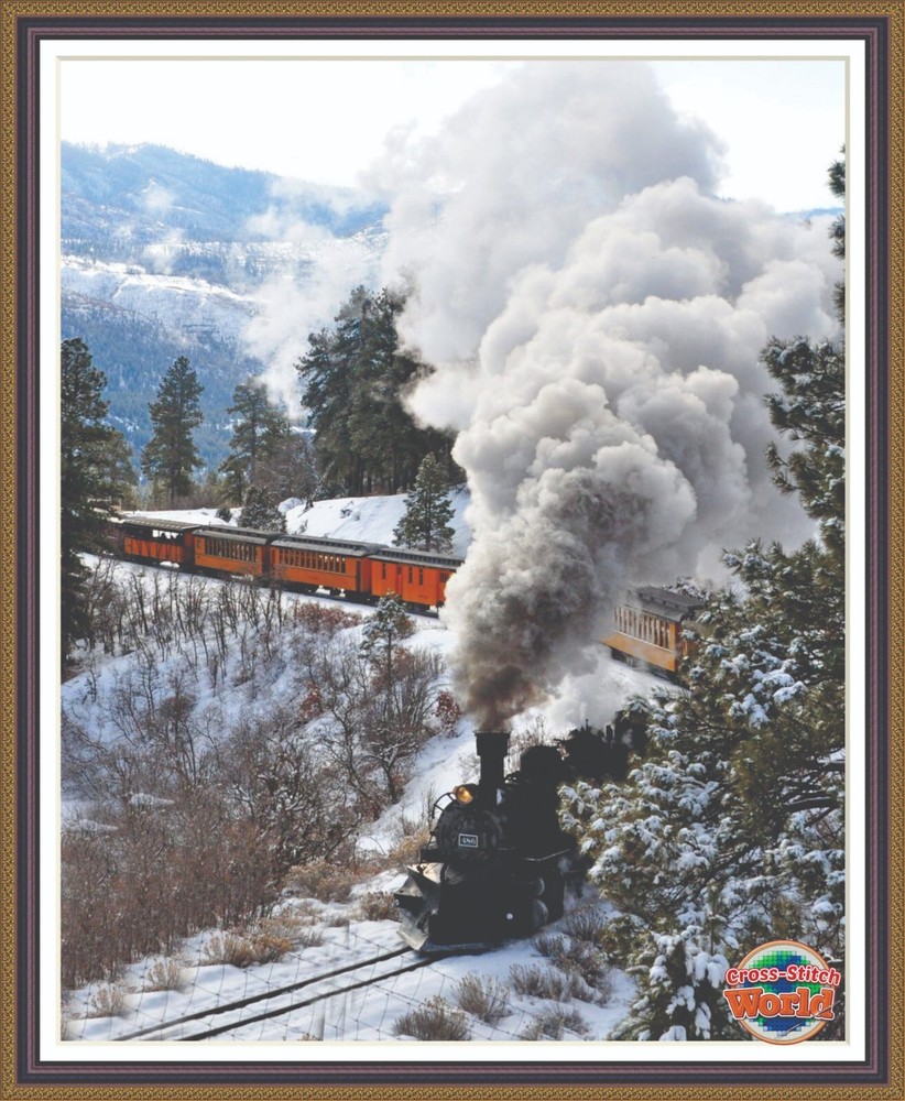 Durango Train 1042 Chart Counted Cross Stitch Pattern Needlework