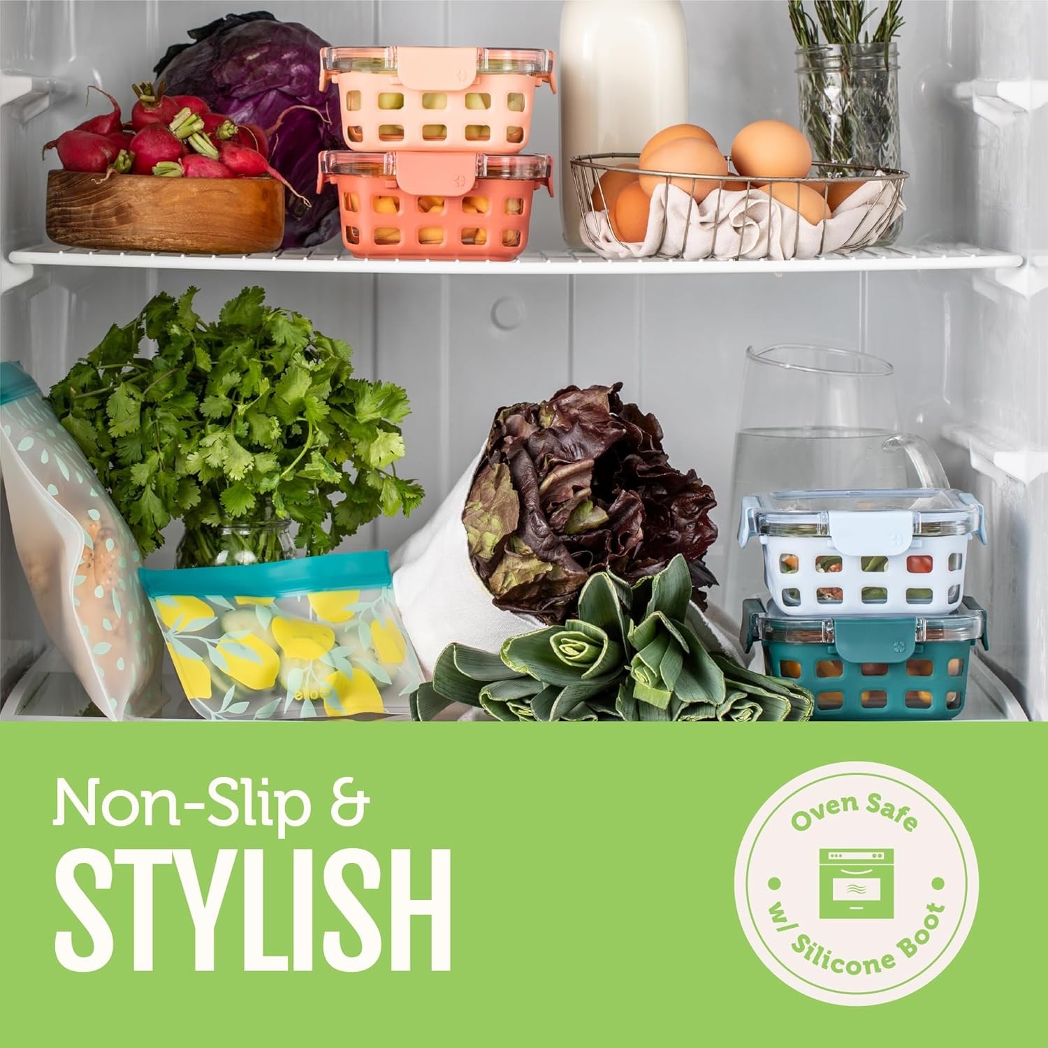 ELLO DURAGLASS 10-PIECE CONTAINER SET - NEW