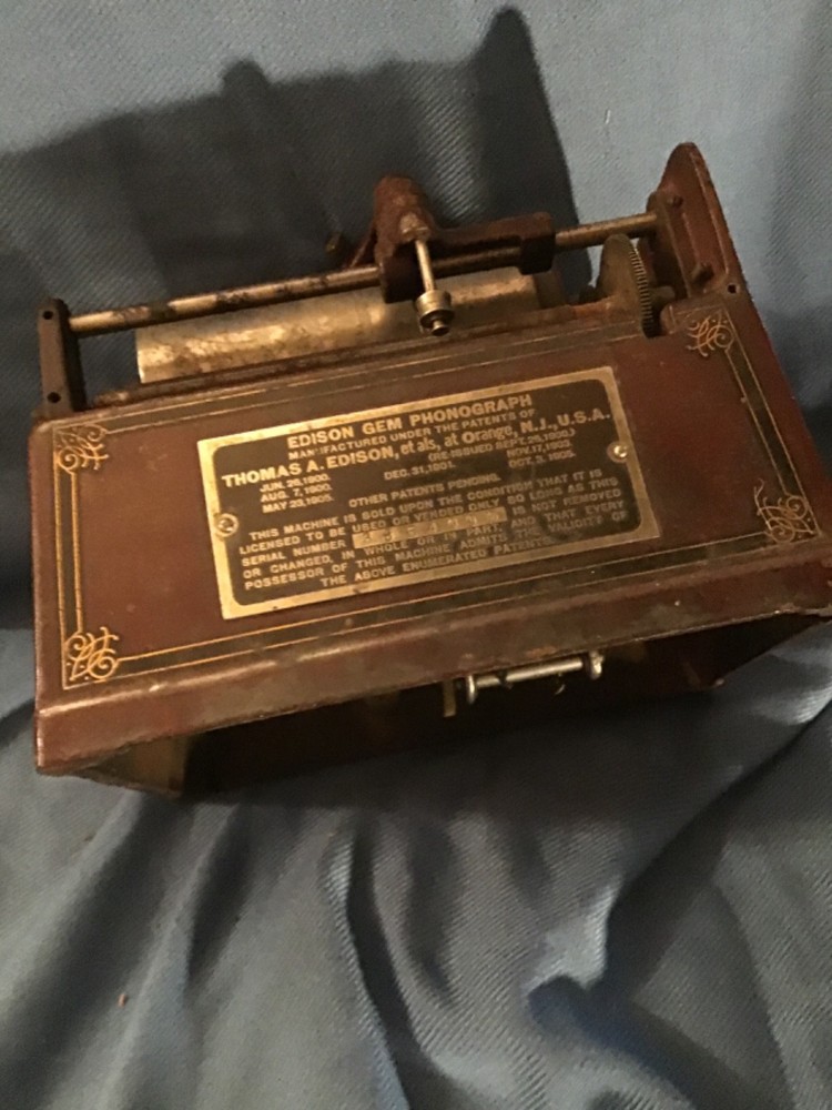 Edison phonograph rare Red Gem