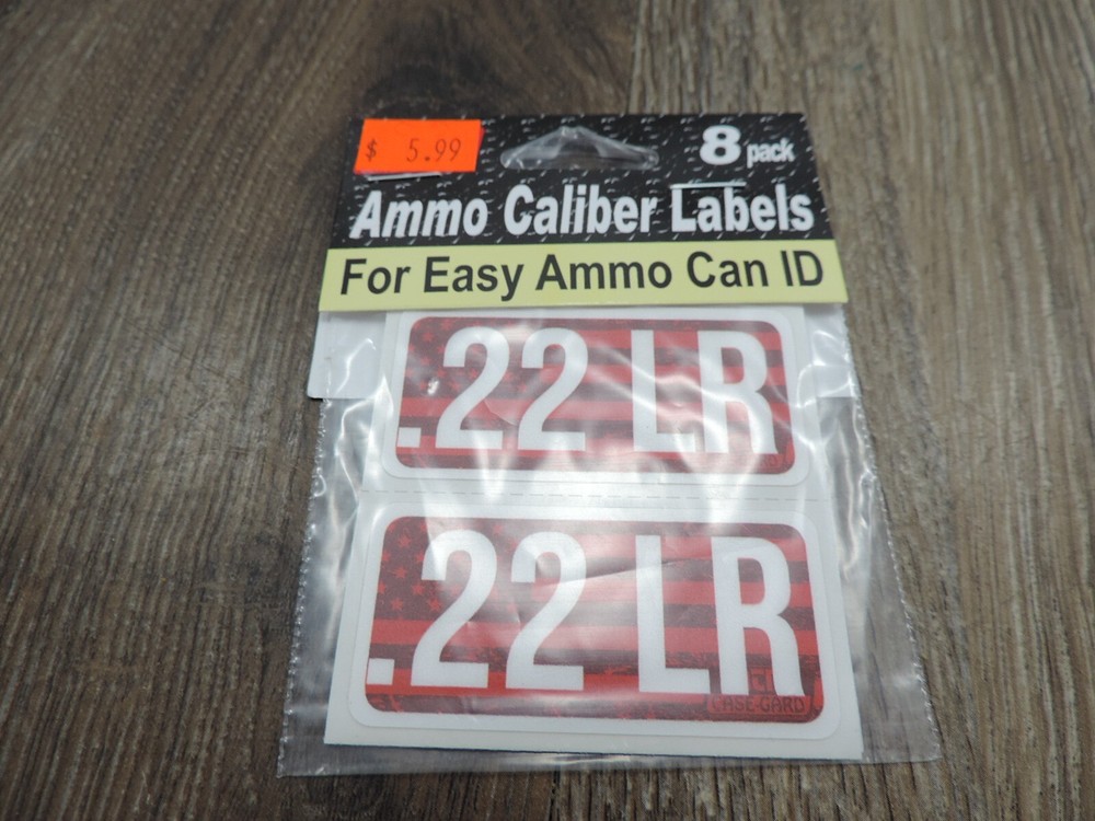 MTM Ammo Can Caliber Labels 8 Pack .22LR CL22