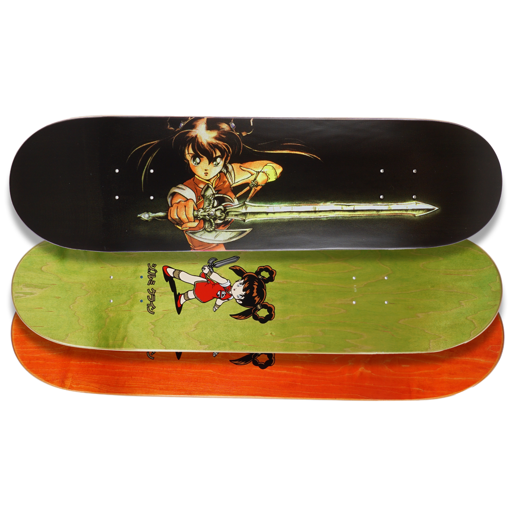 JK Industries Devil Hunter Yohko Mano 8.5" Hand Screened Assorted Stains Deck