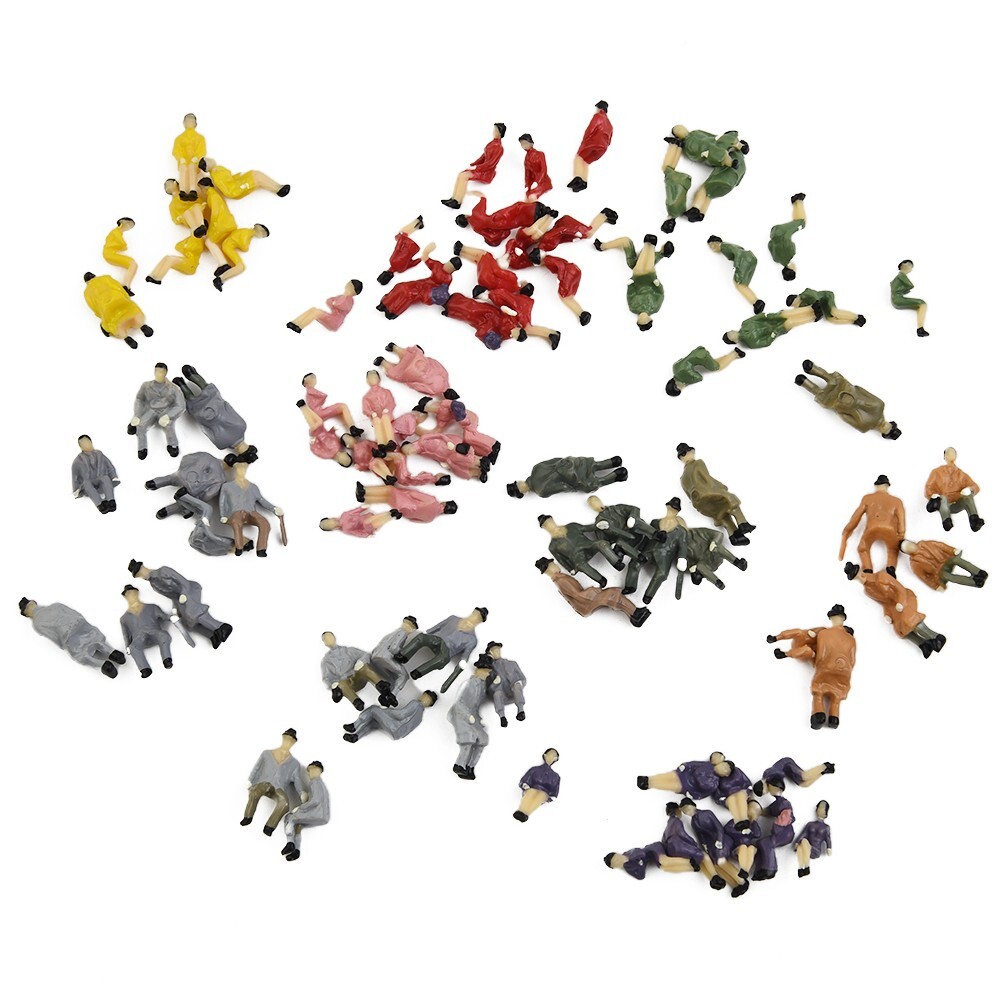 90Pcs HO Scale ALL Seated People Sitting Figures Passengers Different Poses New