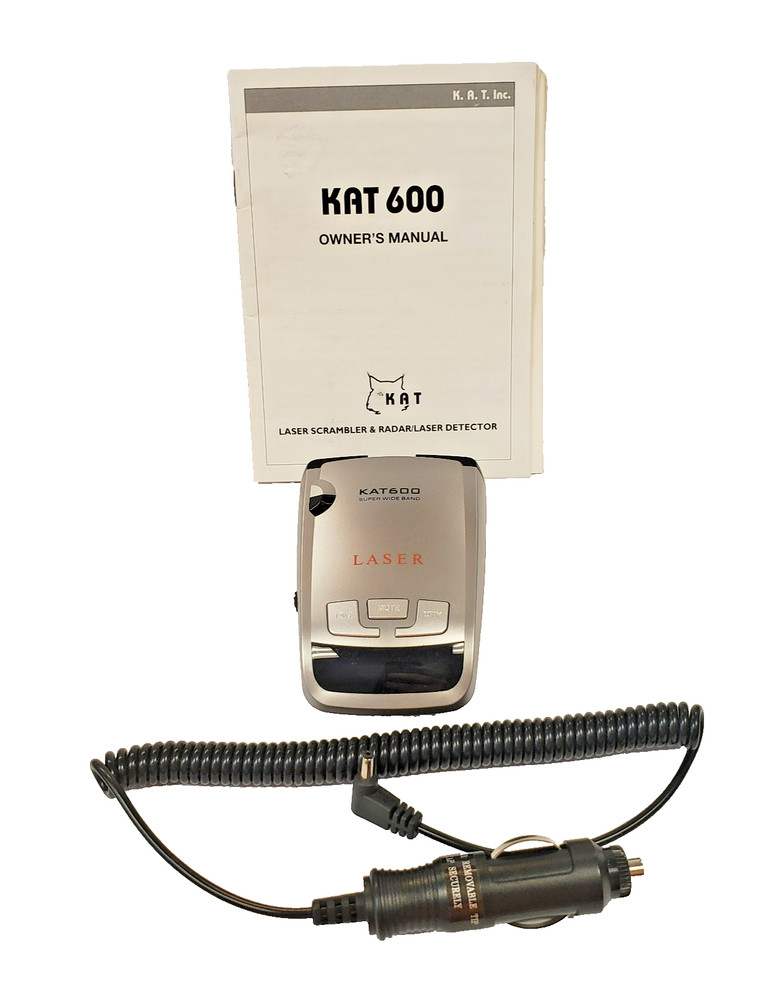 KAT600  Radar Detector W/ Cable and Manual -  NICE