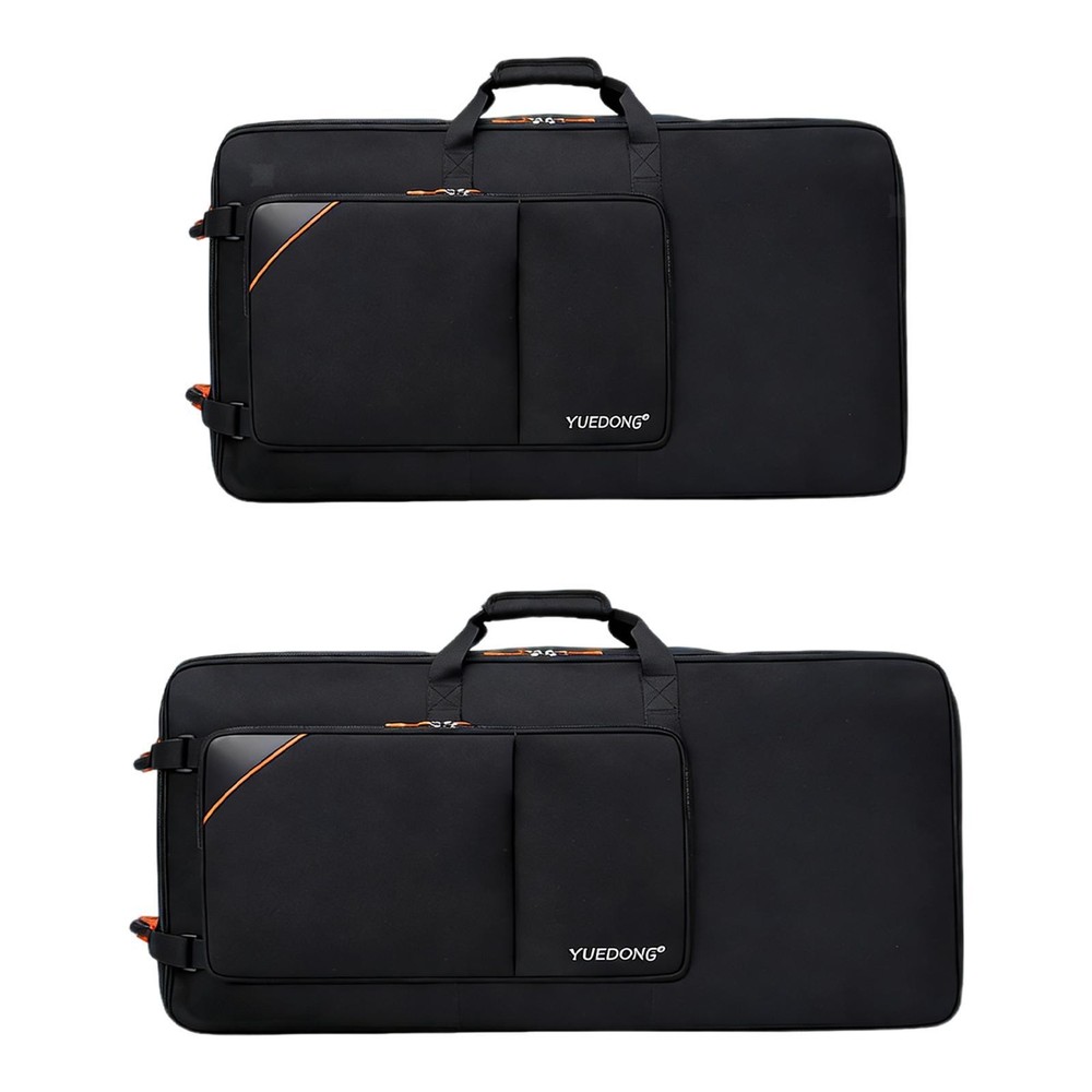 Rolling DJ Case with Backpack Strap Interior Padding Shockproof with Wheel