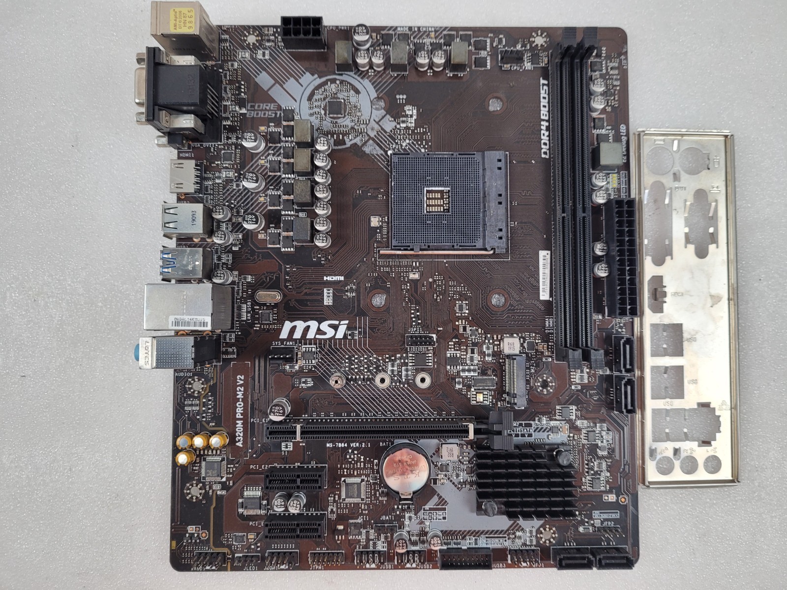 MSI A320M PRO-M2 V2 AM4 DDR4 Motherboard