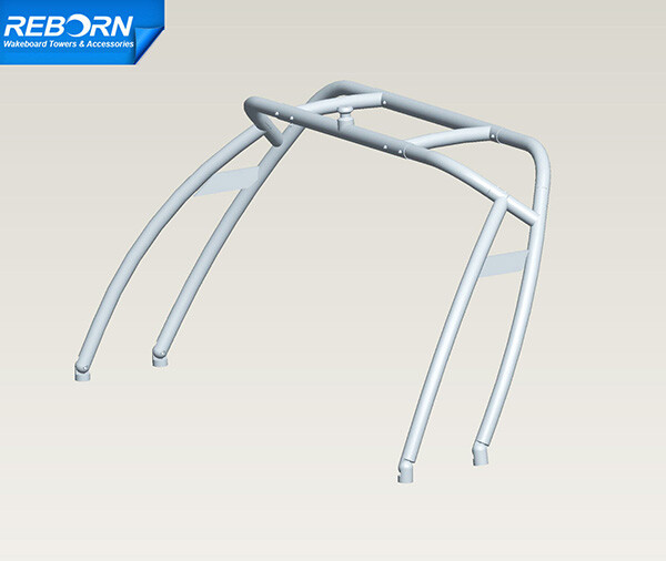 Reborn Launch Forward-facing Wakeboard Tower Polished Fast Install & Fold Down