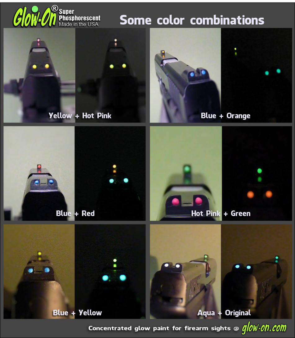 Glow-On GREEN Glow Paint For Gun Sights, Fishing Lures 2.3 ml vial, Bright!