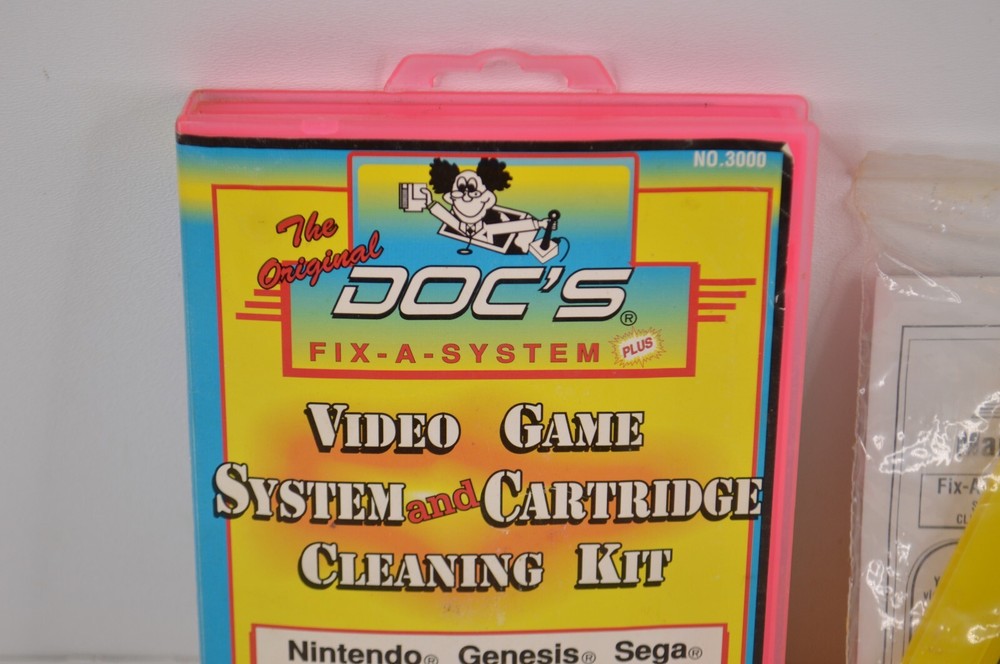 Doc's Fix-A-System Video Game Cleaning Kit for Nintendo Sega Atari Commodore