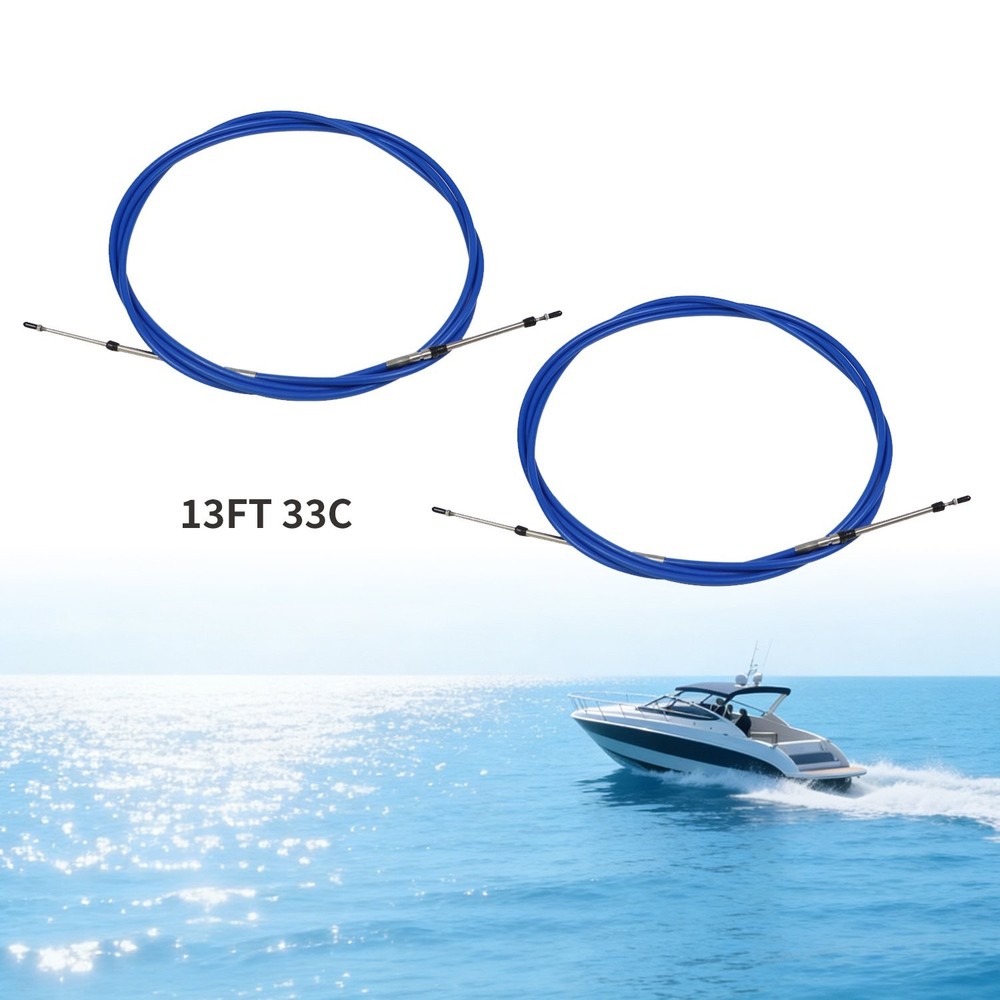 2PCS 13FT 33C Shift Throttle Control Cable Universal For Yamaha Outboard Inboard