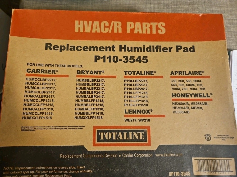 Totaline P110-3545 (2-Pack) - Replacement Humidifier Pad
