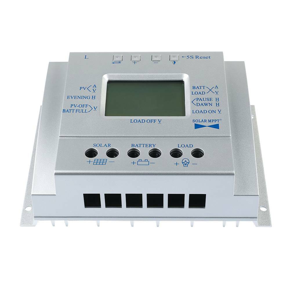 80A 60A MPPT Solar Panel Regulator Charge Controller 12V/24V 1000W/2000W LCD G1