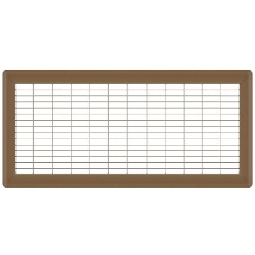 Heavy Duty Brown Floor Return Air Grilles - 60 Sizes