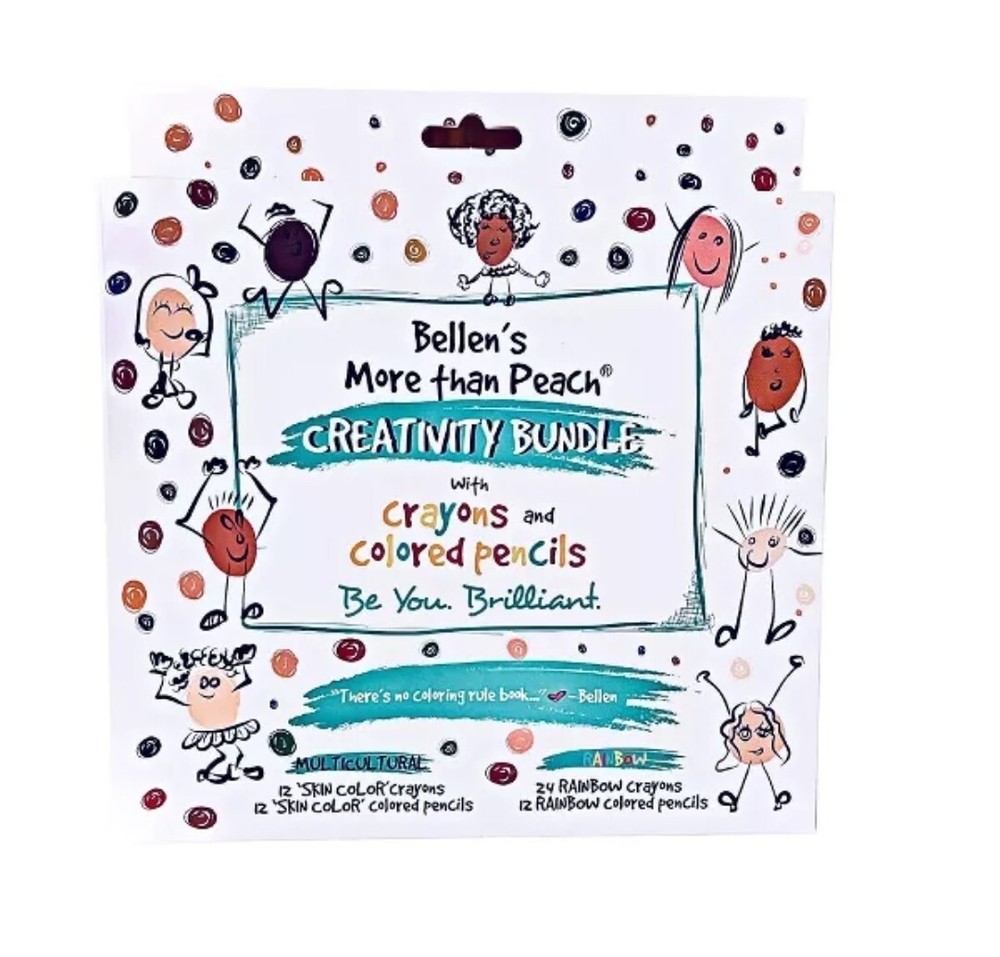 Bellen's More Than Peach Creativity Bundle with Colored Pencils & Crayons