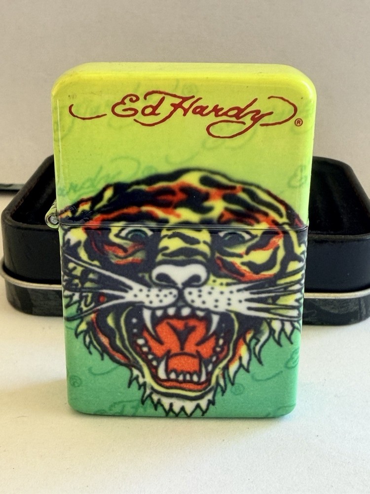 NEW ED HARDY "TIGER" COLLORFUL LIGHTER