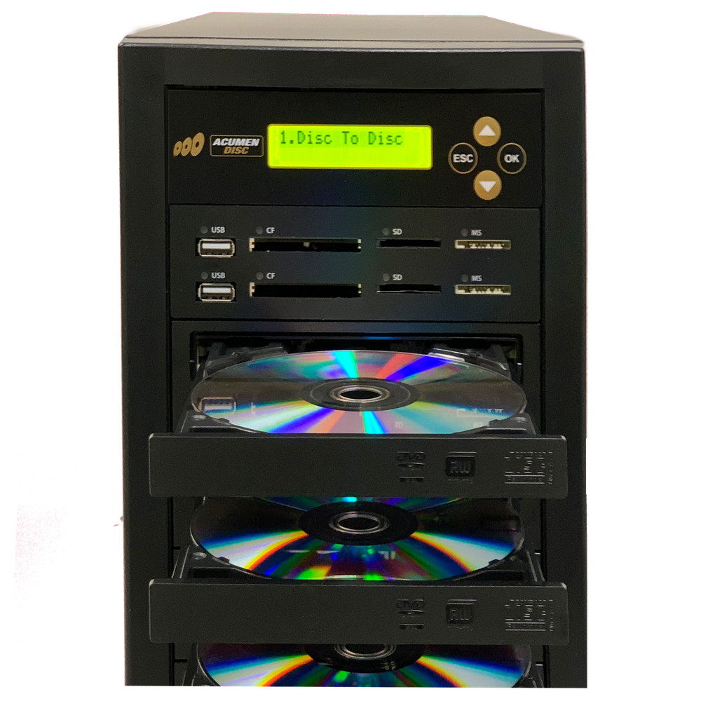 ACUMEN Media Mirror PLUS 1 to 5 Duplicator - Flash (SD CF MS MMC USB) / DVD