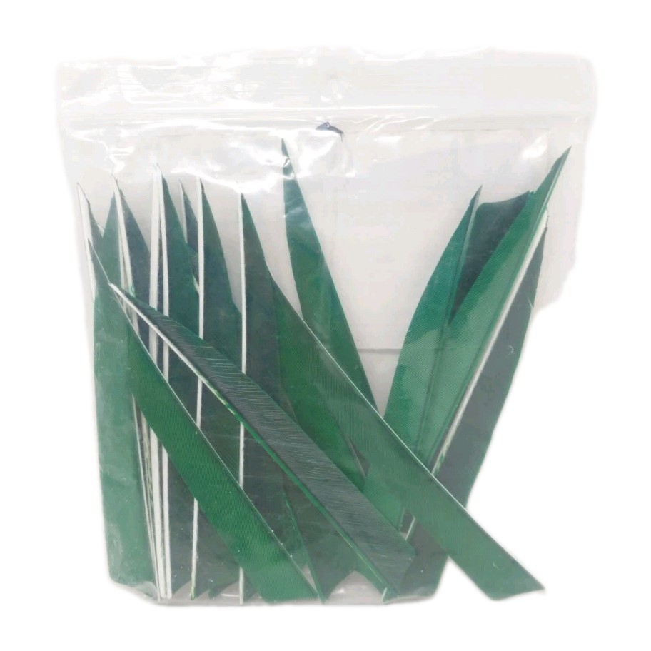 19 Count Gateway Archery Arrow Feathers 5" Right Wing: Shield Forest Green