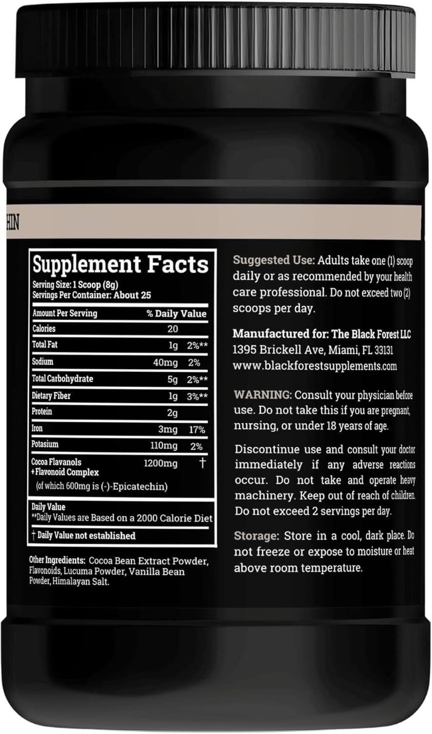 Supercharged Cocoa Flavanols + Flavonoids 1200MG Free Shipping US