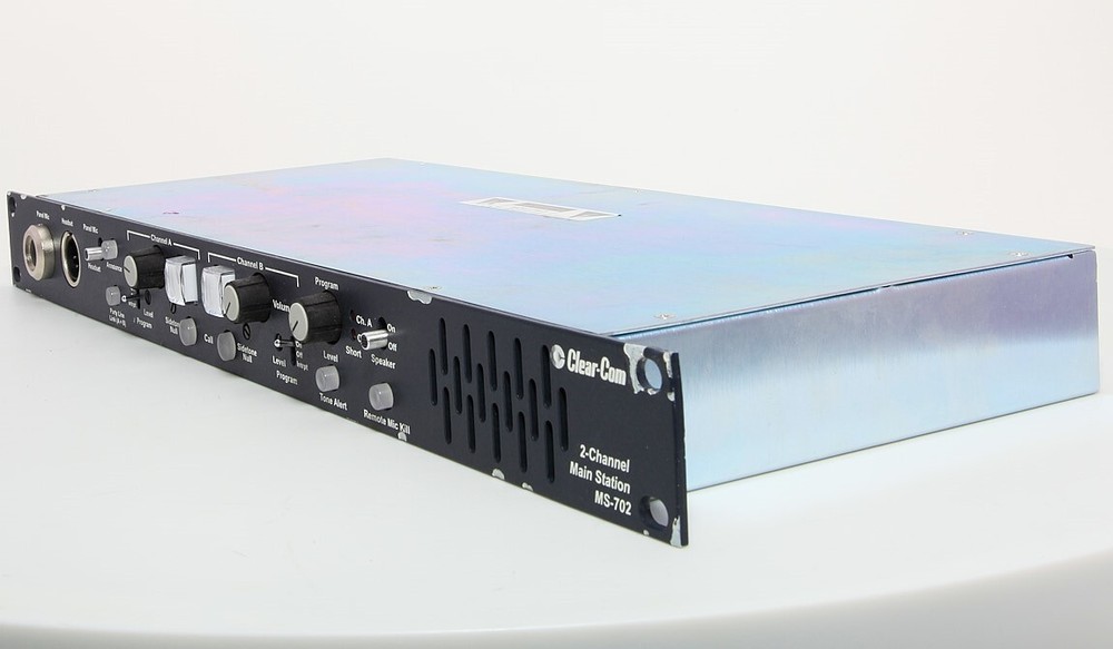 Used ClearCom Encore MS702 MS-702 Wired Intercom Rack Mount Main Base Station