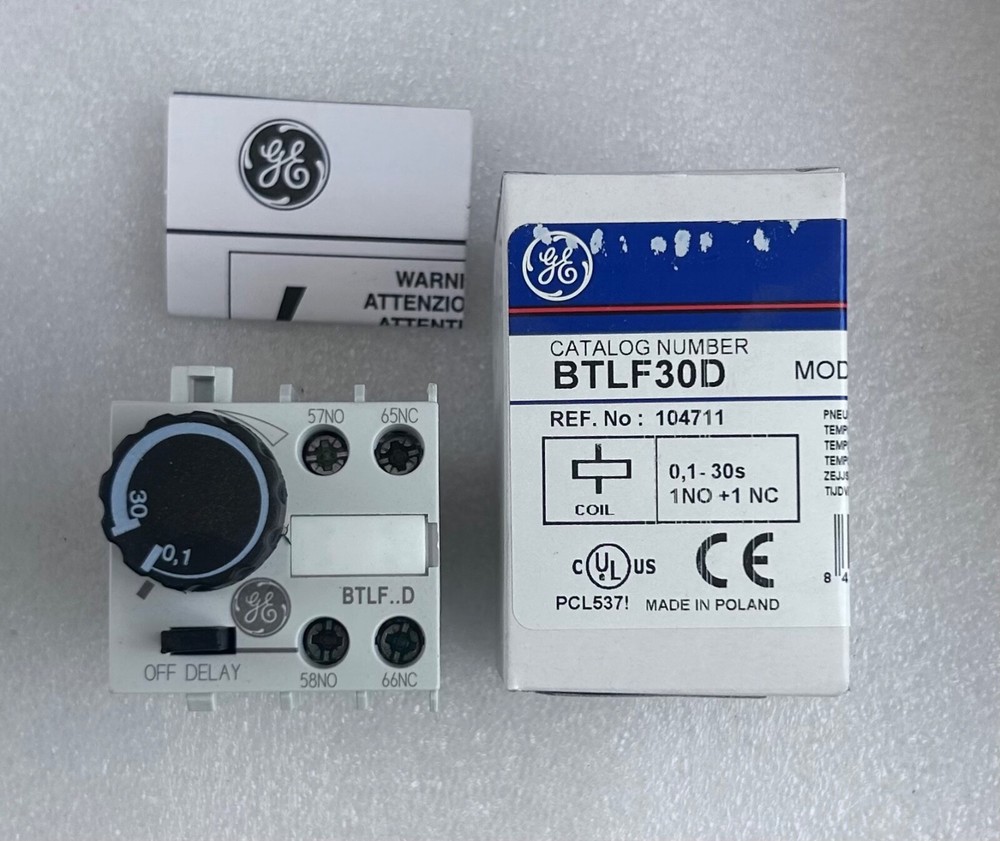 GE BTLF30D 0.1-30 S. Pneumatic Timer