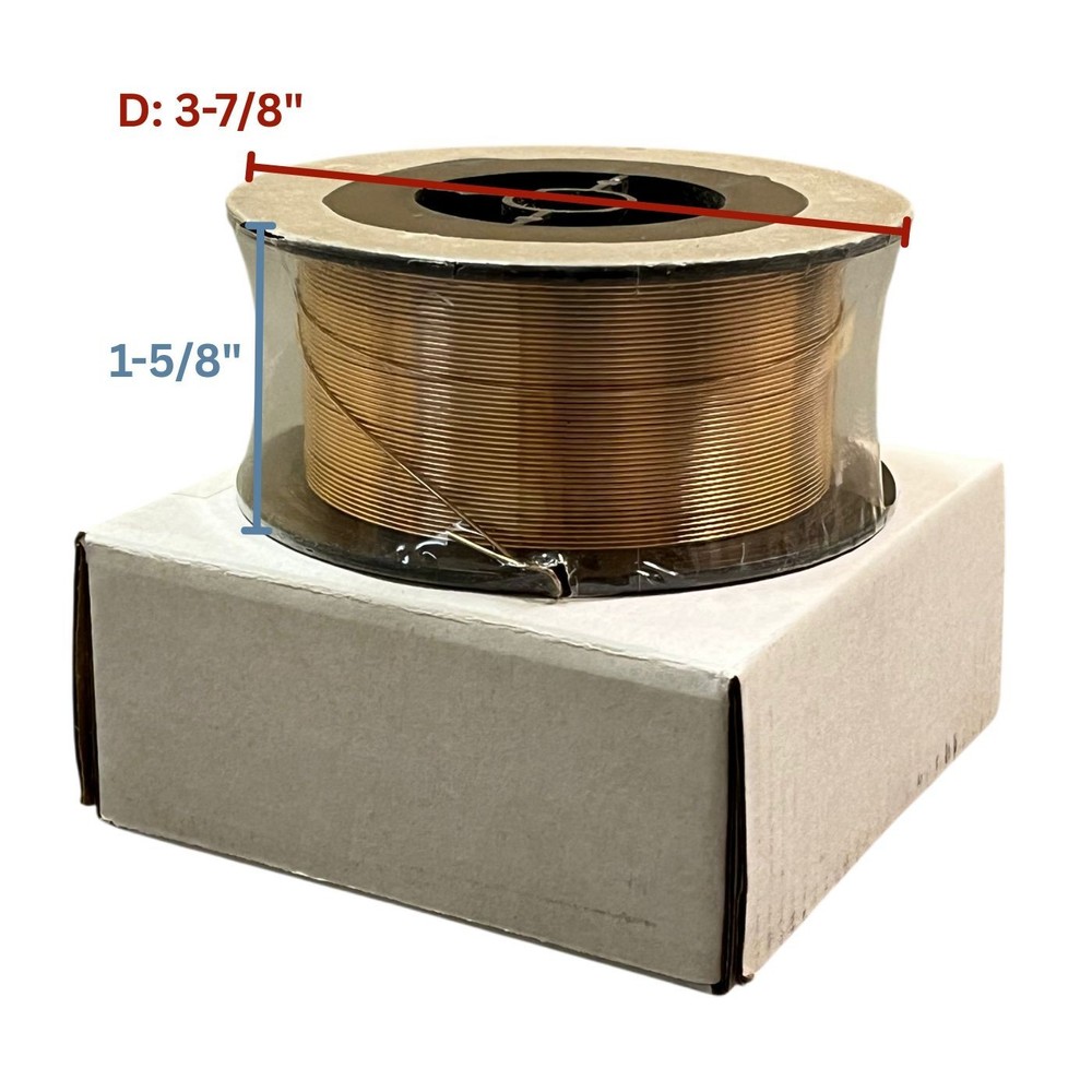 ERCuSi-A Mig .023" Welding Wire Silicon Bronze Copper 2-Pound Roll 5-Pack