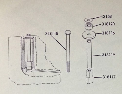 OEM OMC Evinrude Johnson 385547 Specialty Tool Pinion Bearing Installer / Remove