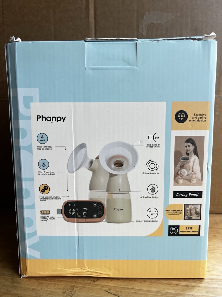 Phanpy E-shine Double Electric Breast Pump - 4 Modes - Intelligent Variable Freq