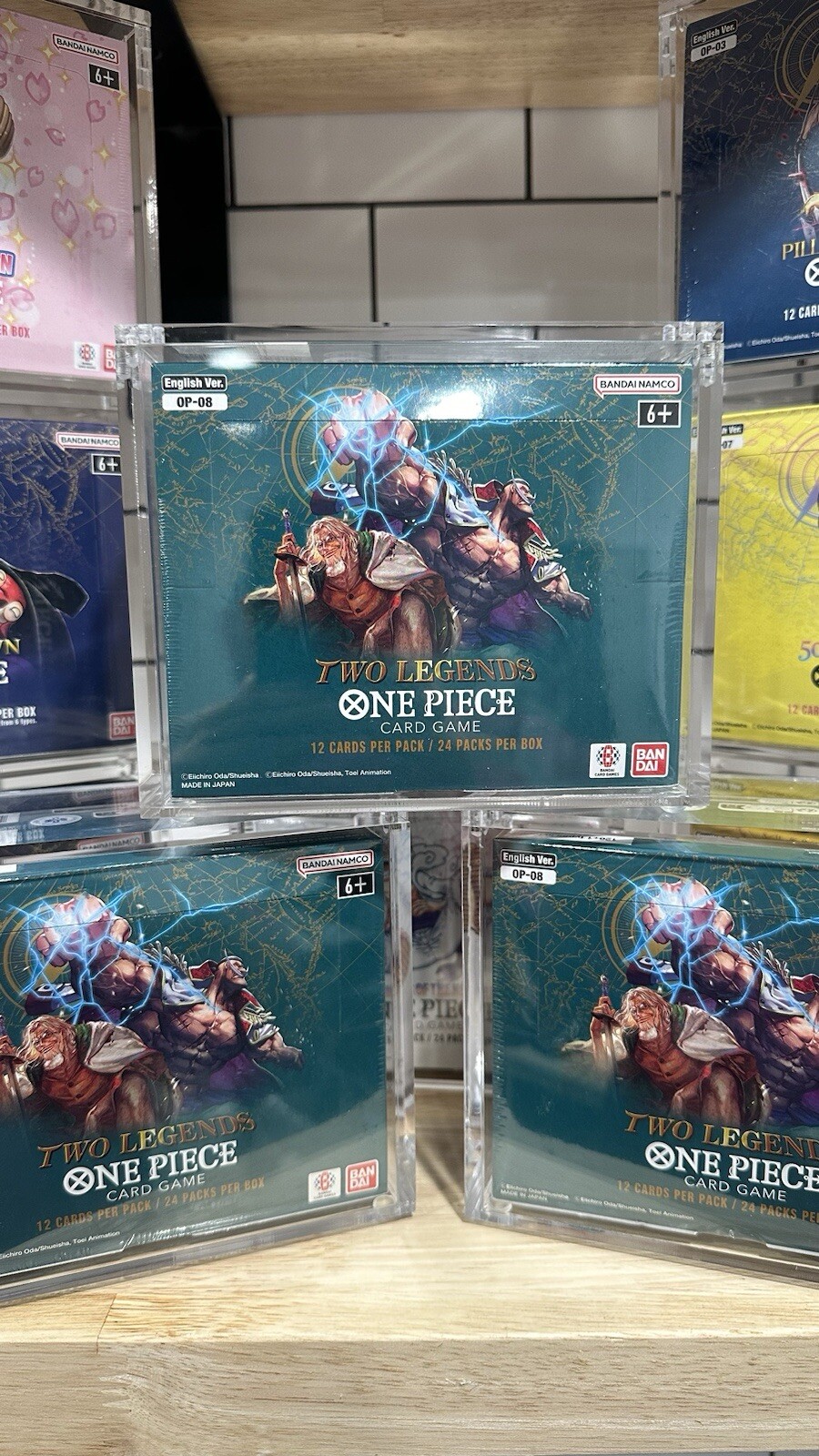 One Piece Booster Box Acrylic Case Magnetic Lid - UV Resistant - US seller