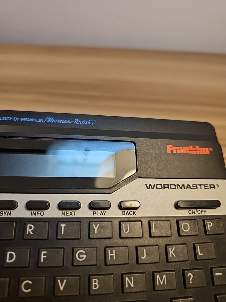 Franklin Wordmaster Deluxe WM1055A Electronic Dictionary, Thesaurus, Grey