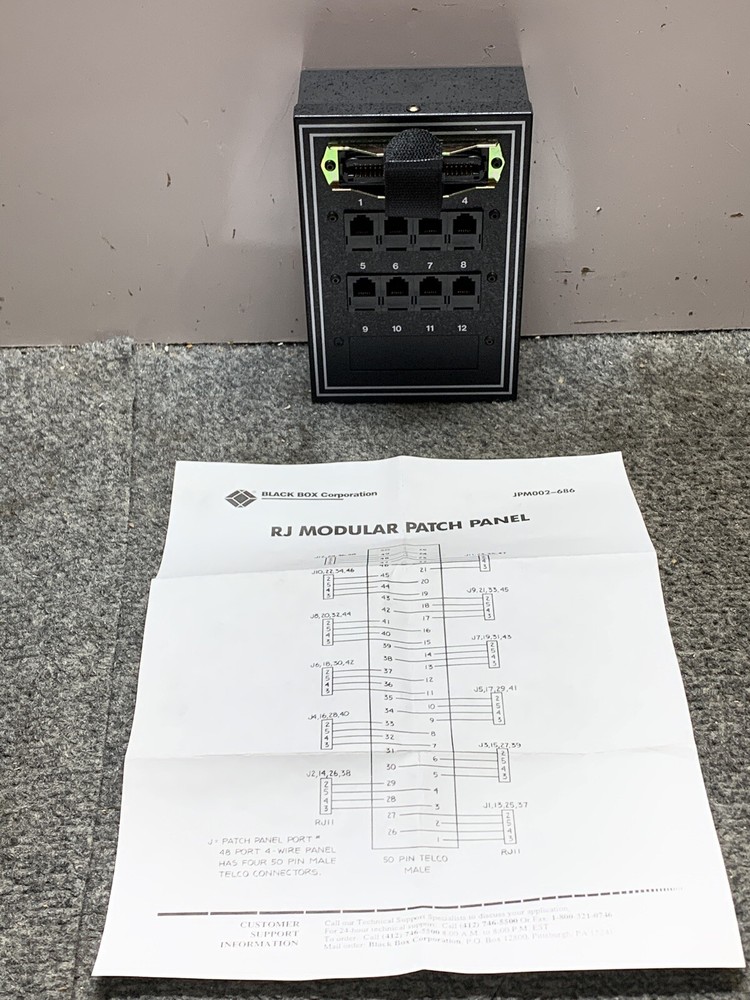 BlackBox  RJ Modular Patch Panel JPM002-686