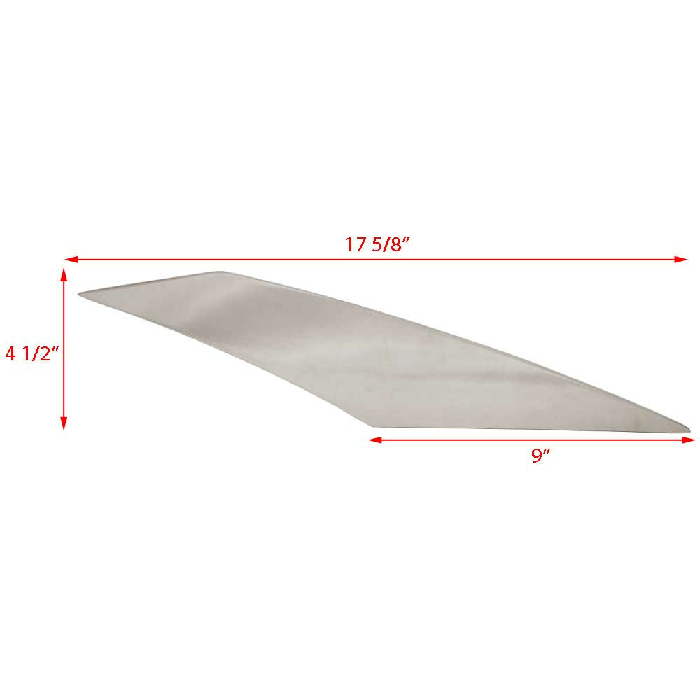 Cobalt Boat Blank Accent Panel | Mirrored Stainless Steel