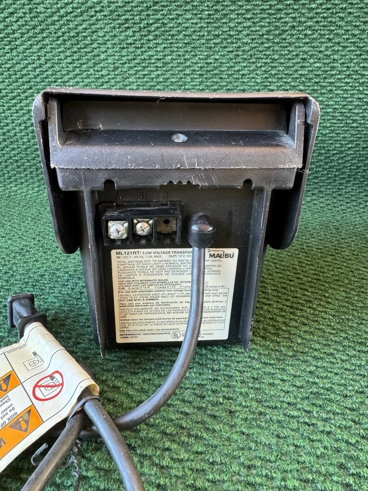 Malibu Intermatic ML121RT Low Voltage 121W Transformer Timer Outdoor Lighting