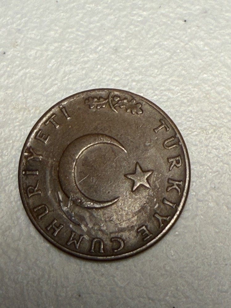 1967 Turkey 10 kurus coin